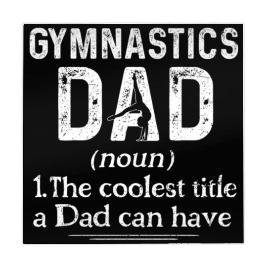 Gymnastics Dad Definition Gymnast Sports Mahjong Mats