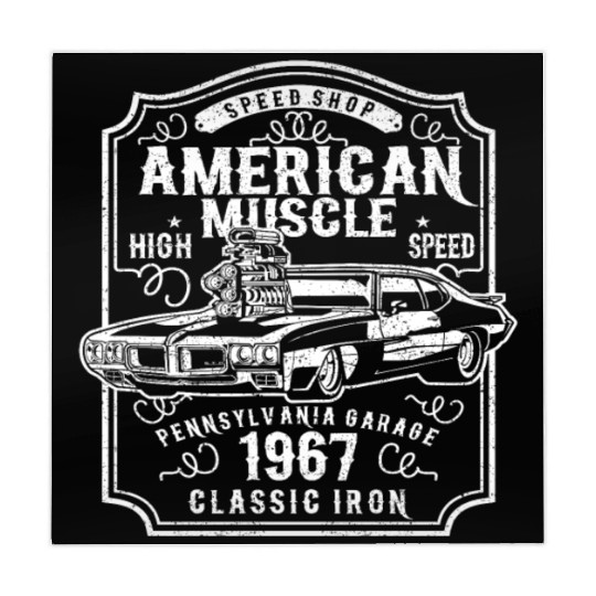 American Muscle Car Classic High Speed Mahjong Mats