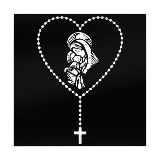 Rosary Cross Virgin Mary Jesus Catholic Faith Mahjong Mats