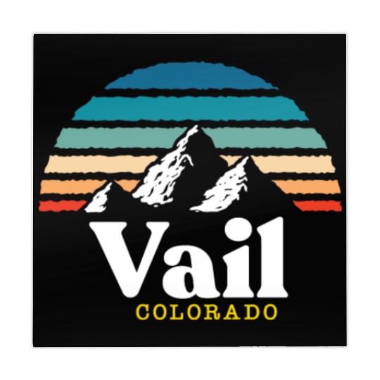 Vail Colorado Usa Ski Resort 1980S Retro Gift Mahjong Mats