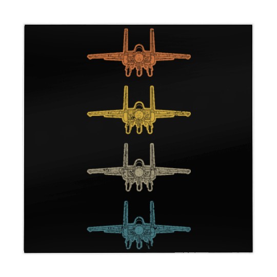 Retro F-15 Eagle Fighter Jet Vintage F15 Airplane Mahjong Mats