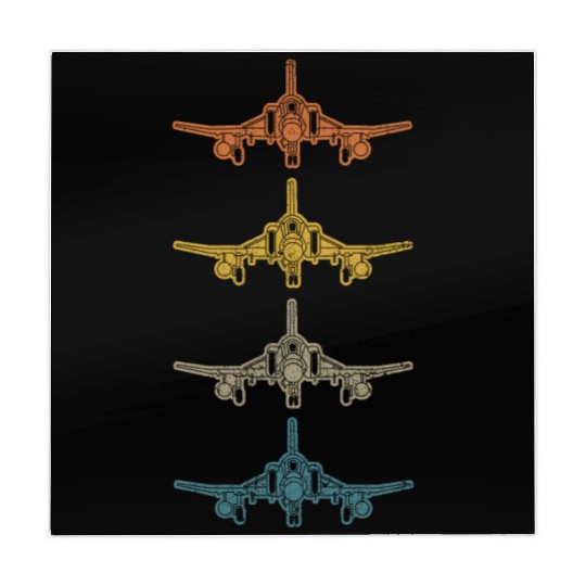 Retro F-4 Phantom Fighter Jet Vintage F4 Airplane Mahjong Mats