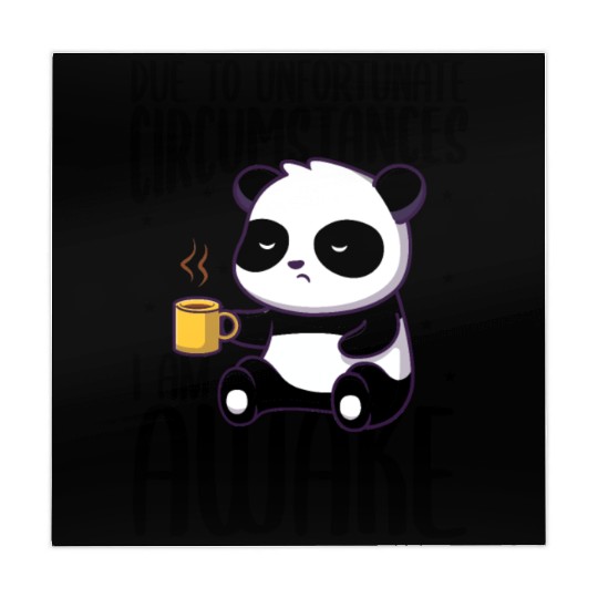 Sarcasm Panda Coffee Awake Gift Mahjong Mats