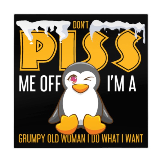Penguin Gifts I'm A Grumpy Old Woman I Do What I W Mahjong Mats