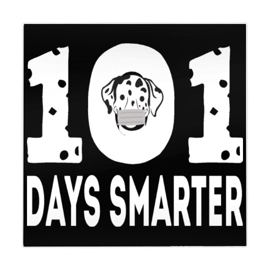 101 Days Smarter Dalmatian Dog Funny Teachers Kids Mahjong Mats