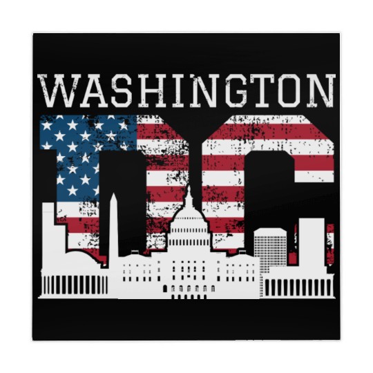 Washington Dc Capitol Hill Usa Flag Souvenir Gift Mahjong Mats