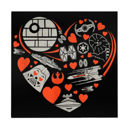Star Wars Valentine s Day Heart Galaxy Mahjong Mats