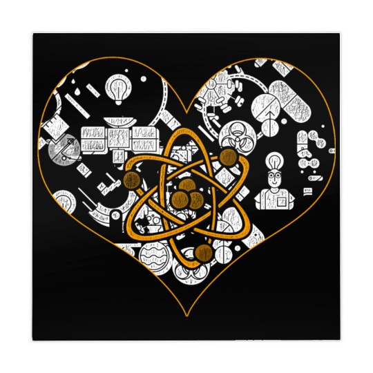 Physicist Heart Physics Mahjong Mats