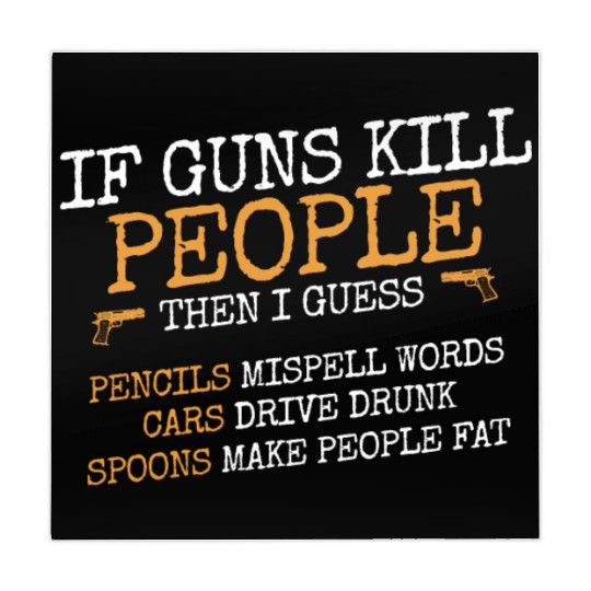 If guns kill people, Ammo & Gun Lover Gift Mahjong Mats