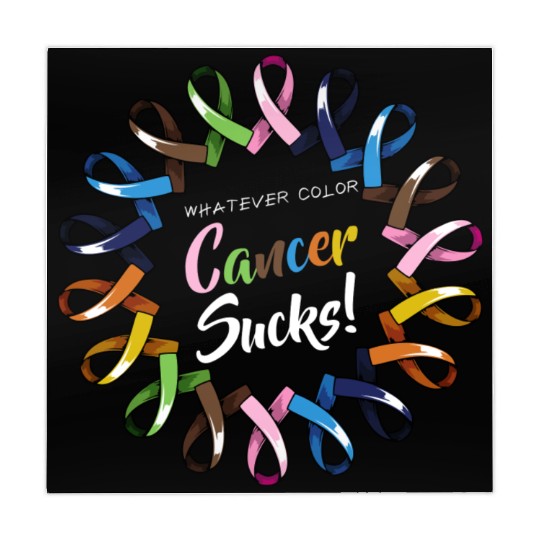 Whatever Color Cancer Sucks Ribbons Love Faith Sup Mahjong Mats
