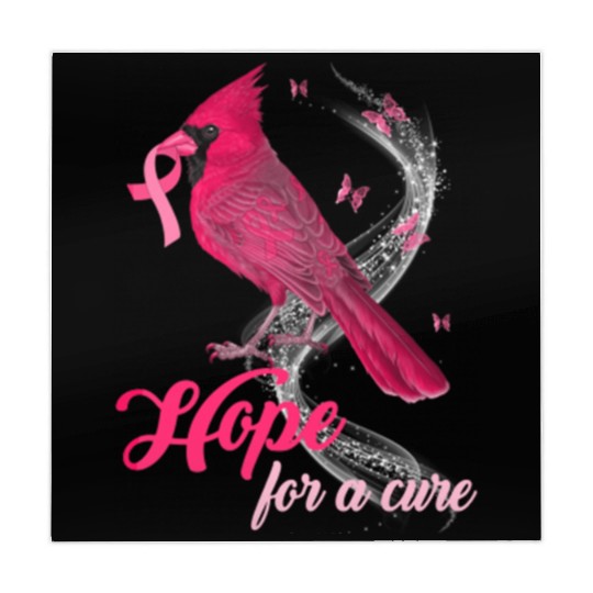 Breast Cancer Cardinal bird hope for a cure Mahjong Mats