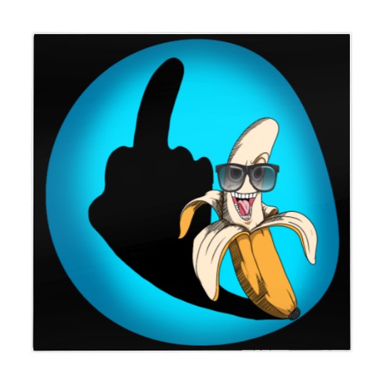 Dirty joke middle finger banana halloween shadow Mahjong Mats