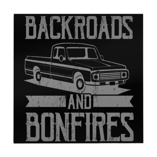BACKROADS AND BONFIRES Square Body Truck Pickup Mahjong Mats