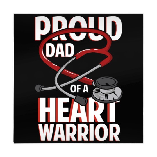 Proud Dad Of A Heart Warrior Coronary Disease CHD Mahjong Mats