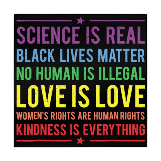 Kindness is EVERYTHING Science is Real Mahjong Mats