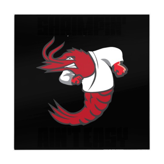 Shrimpin' Ain't Easy Shrimp Jiu Jitsu Fighter Mahjong Mats