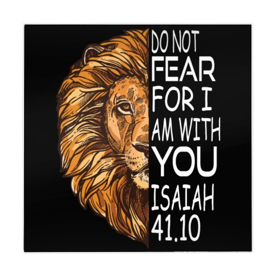 Christian Religious Bible Verse Sayings Lion Fear Mahjong Mats