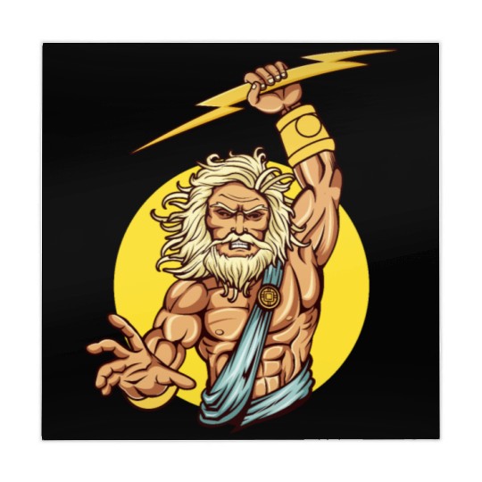 Comic - God Zeus Lightning - bright Mahjong Mats