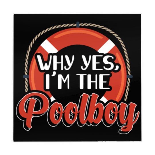 Why Yes I Am The Pool Boy Funny Swimming Mahjong Mats