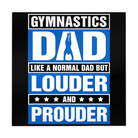 Mens Gymnastics Dad Louder And Prouder Sport Daddy Mahjong Mats