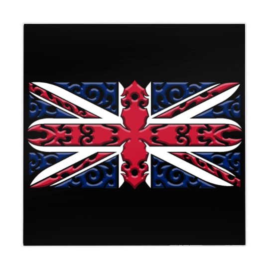 Union Jack British Flag Ornamental Style Mahjong Mats