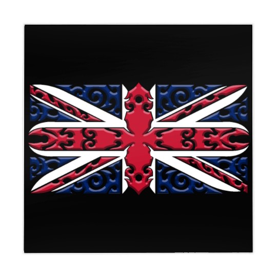Union Jack British Flag Ornamental Style Mahjong Mats