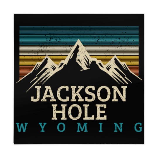 Jackson Hole Wyoming Vintage Mountains Nature Souv Mahjong Mats