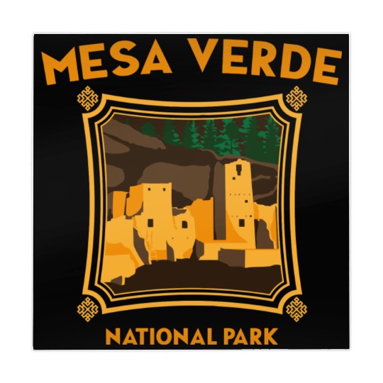 Mesa Verde National Park Novelty Graphic Design Mahjong Mats