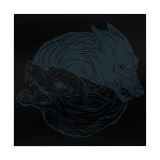 Wolf in moon light Werewolf Wolves Mahjong Mats