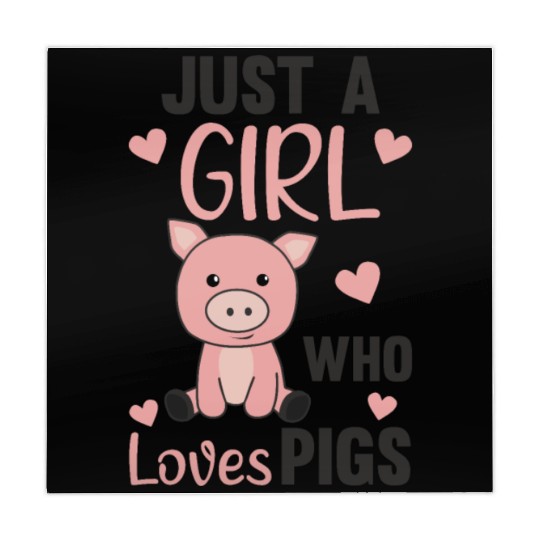 Just A Girl Who Loves Pigs Cute Pig Piglet Mahjong Mats