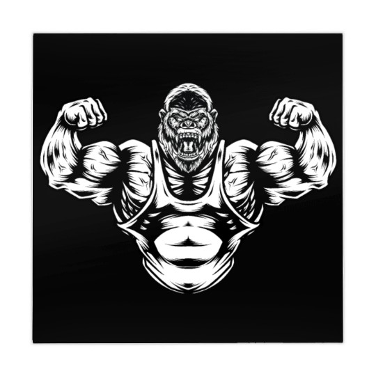 Fitness Gorilla, Gorilla, Beast, Primal, Fitness Mahjong Mats