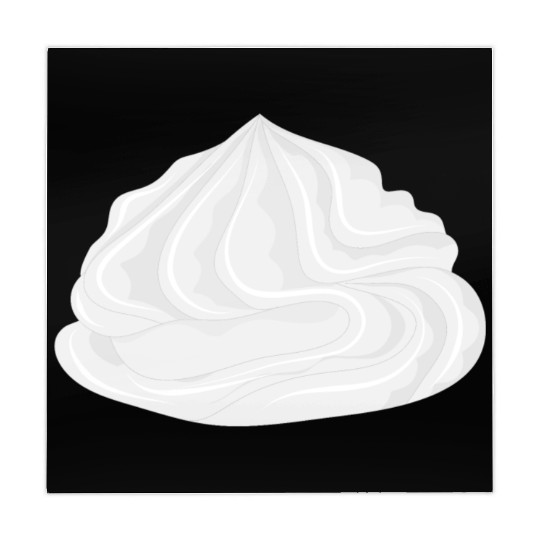 snow-white delicious whipped cream for garnish Mahjong Mats