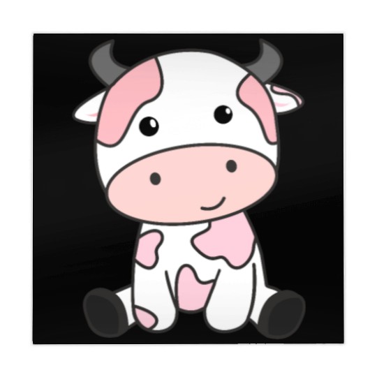 Strawberry Cow Cute Pink Strawberry Cow Kawaii Mahjong Mats