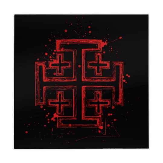 Knights Templar Crusader Cross Mahjong Mats