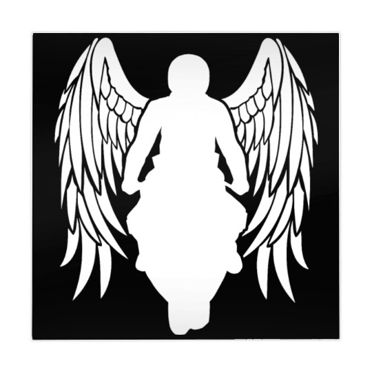 motorcyclist angel wings sportsbike racingbike Mahjong Mats