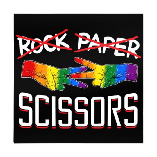 Rock Paper Scissors Lesbian LGBTQ Pride Mahjong Mats
