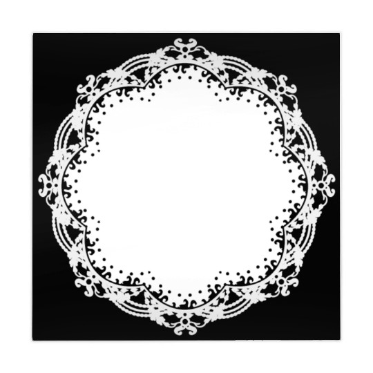 snow-white cake lace as a frame and decoration Mahjong Mats