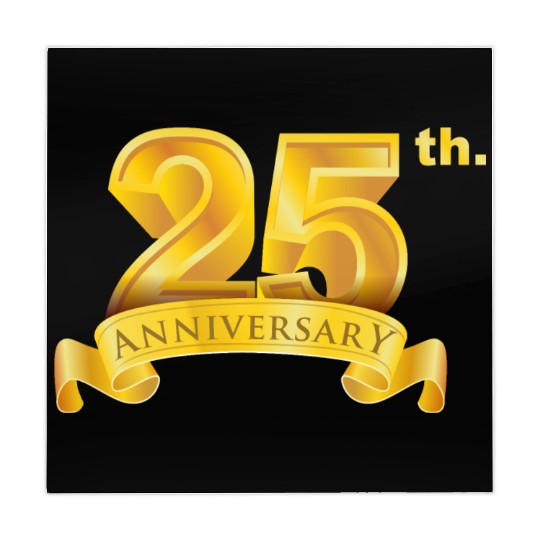 25th anniversary & birth day luxury golden number Mahjong Mats