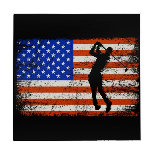 4th of July Golf American Flag Patriotic Mahjong Mats