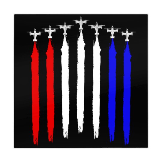 V-22 Osprey Helicopter Red White Blue Contrails Mahjong Mats