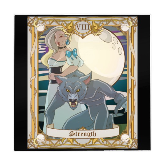 Strength Tarot Card, Major Arcana Anime Vampire Mahjong Mats