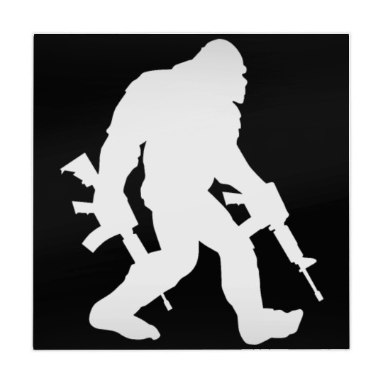 Bigfoot Silhouette Sasquatch Mahjong Mats