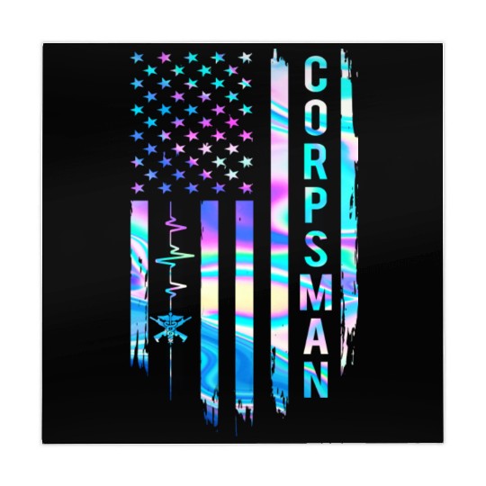 Awesome US Flag Heart Corpsman Mahjong Mats