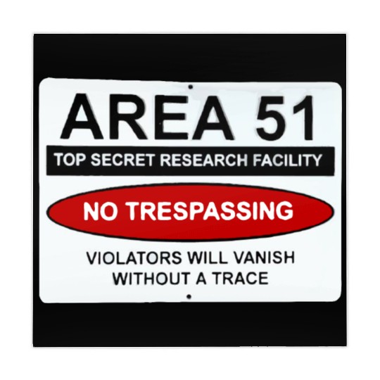area 51 no trespassing Mahjong Mats