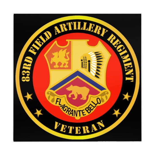 83rd Field Artillery Regiment Veteran w Branch Mahjong Mats