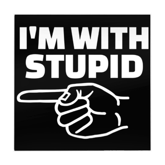 I'm With Stupid Men Gift Mahjong Mats