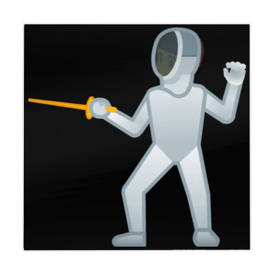 Person Fencing Fencer Gift Mahjong Mats