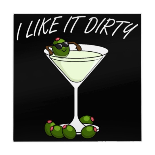 I Like It Dirty Martini Lover Drink Olive Martini Mahjong Mats