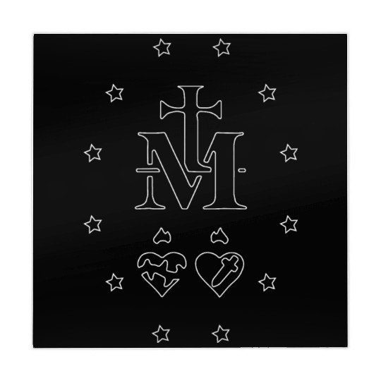 Virgin Mary Medal Mahjong Mats