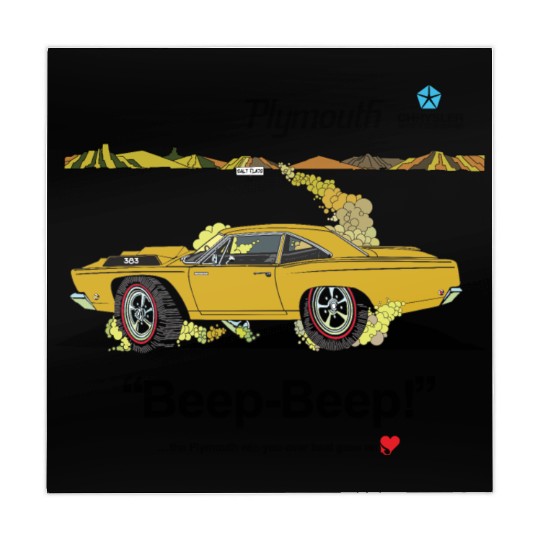 1968 Plymouth Road Runner Salt Flats Bahama Yellow Mahjong Mats